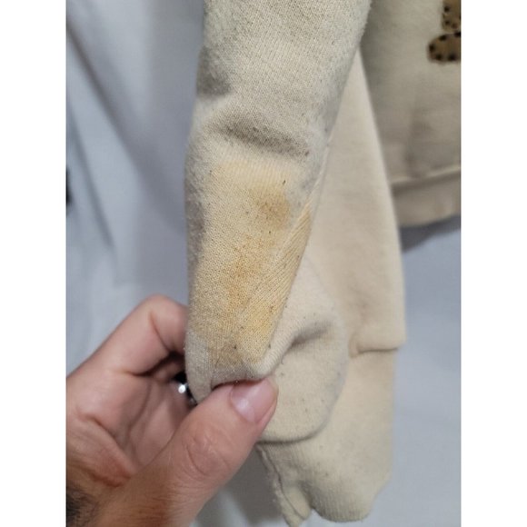 Jerzees Vintage Beige Sweater Women's Size XL Christmas Peace On Earth READ - Picture 3 of 6